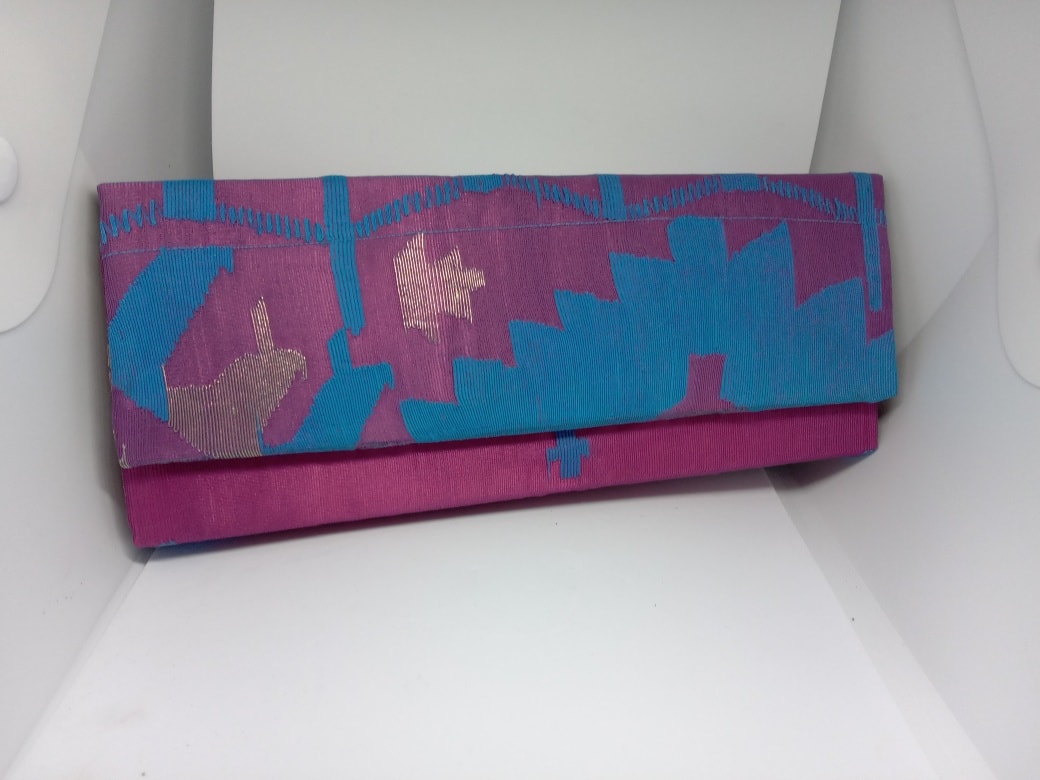 Jamdani Purse (Violet)